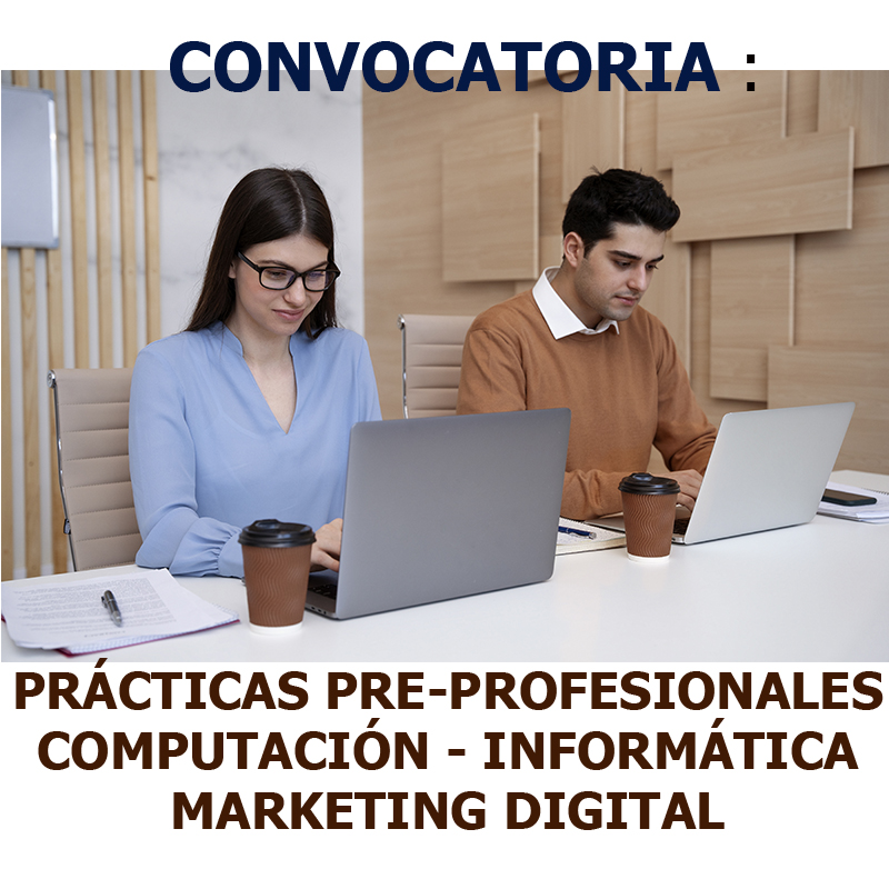 Convocatoria prácticas pre profesionales en INFORMÁTICA Y SISTEMAS