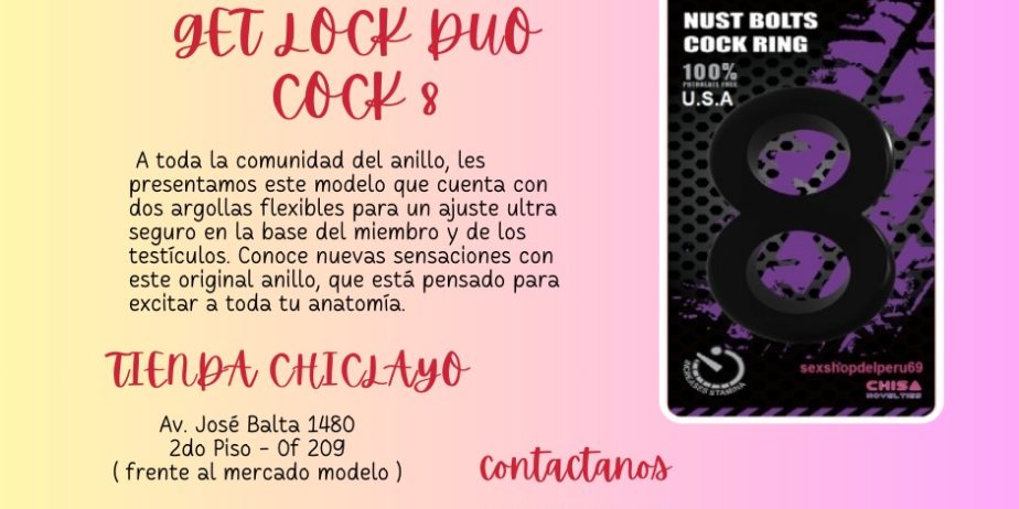 ANILLOS RETARDANTES GET LOCK DUO COCK 8