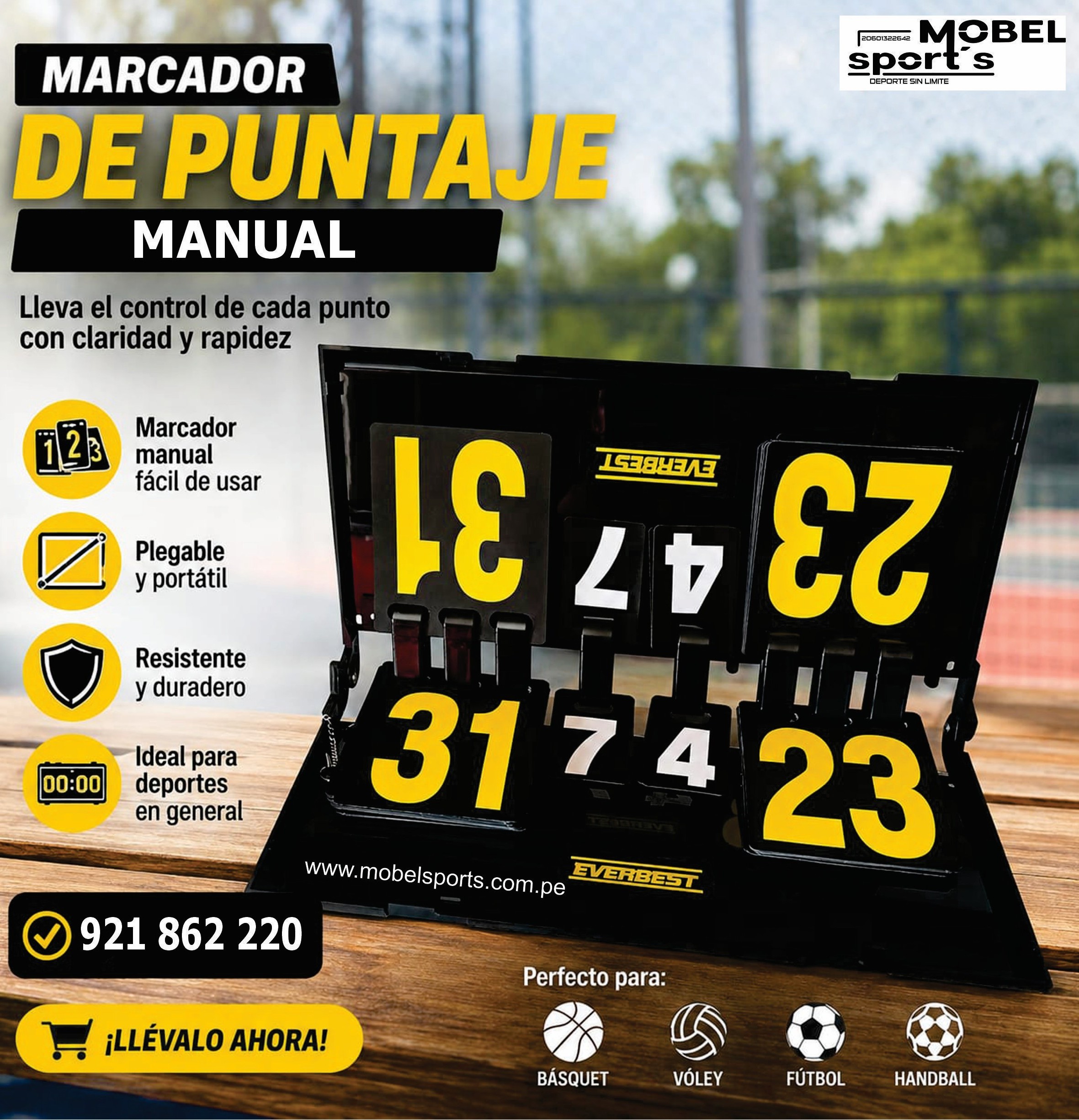 torneos deportivos / marcador de voley / mobel sports