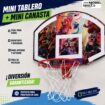 Mini tablero de Básquet vidrio templado + Aro / MOBEL SPORTS