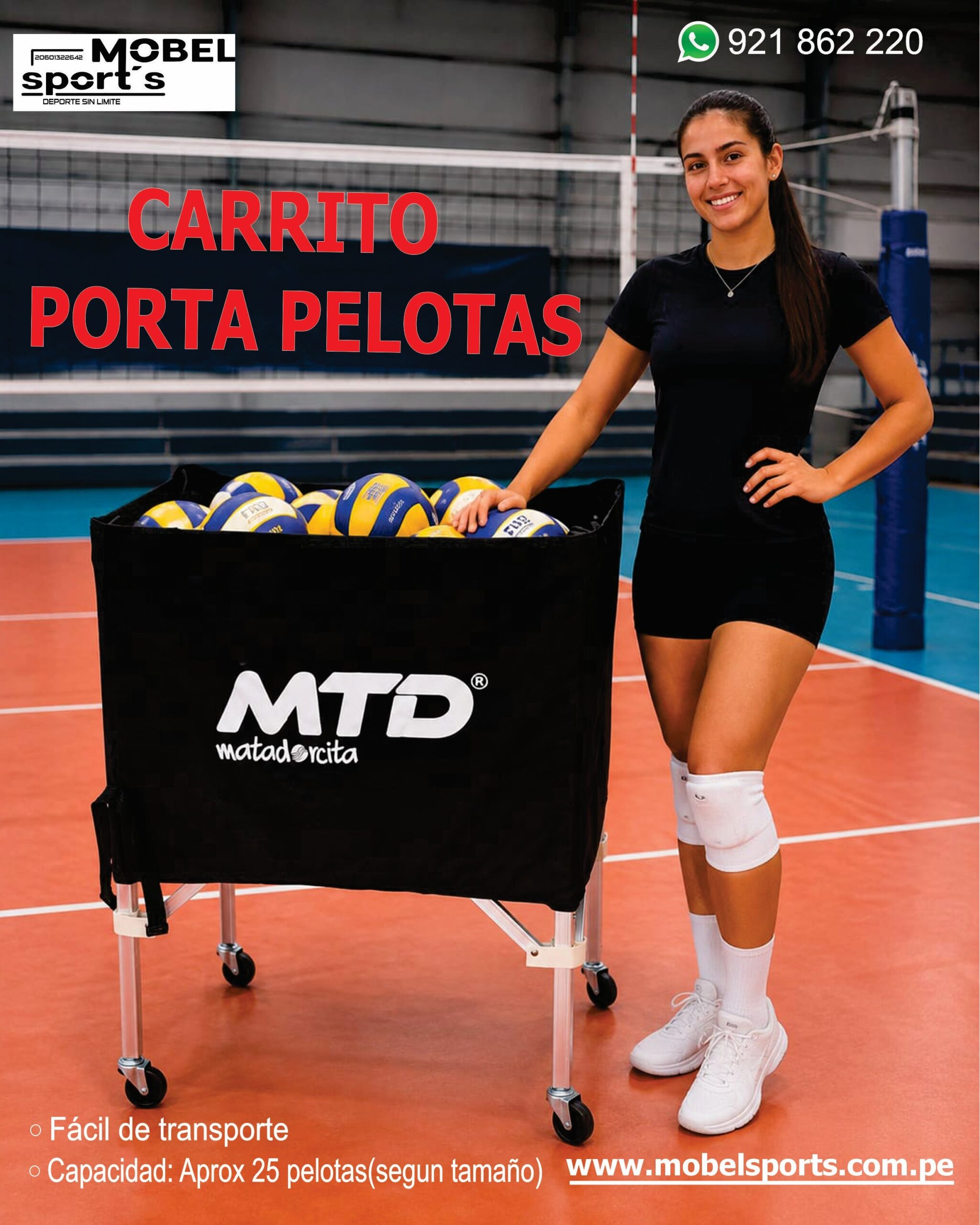 ANTENAS VARILLAS PARA VÓLEY MÁS FUNDAS / MOBEL SPORTS
