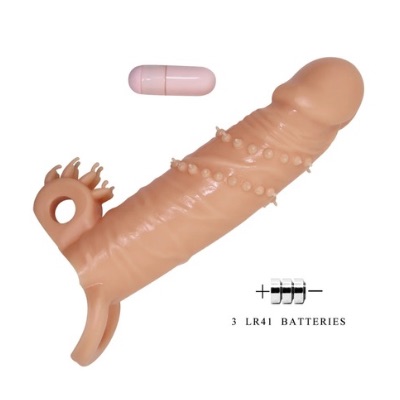 FUNDA DE EXTENSION CON VIBRADOR PRETTY LOVE 6.7