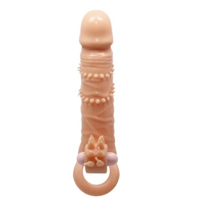 FUNDA DE EXTENSION CON VIBRADOR PRETTY LOVE 6.7
