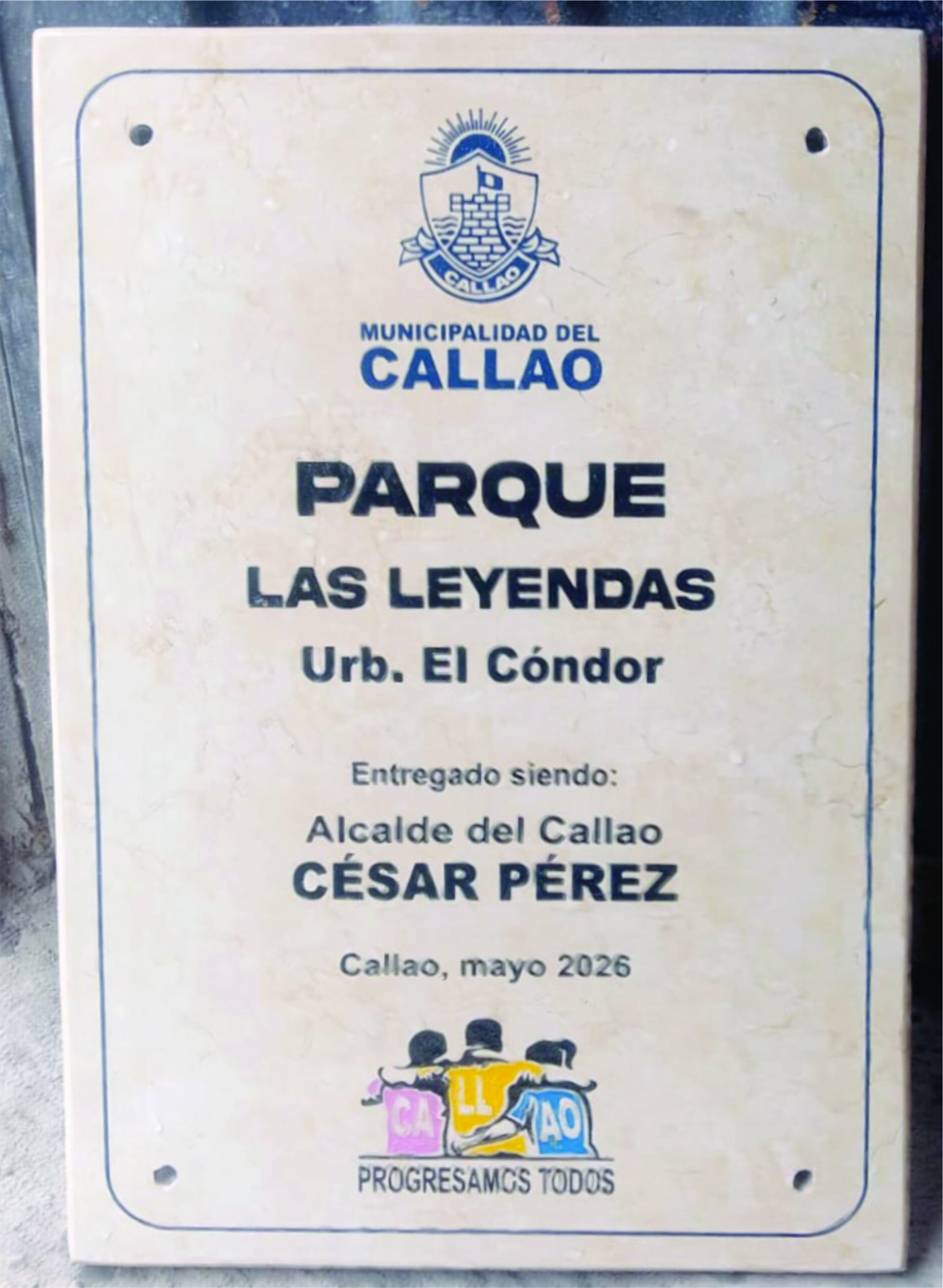 PLACAS DE MÁRMOL PARA INAUGURACIÓN DE OBRAS