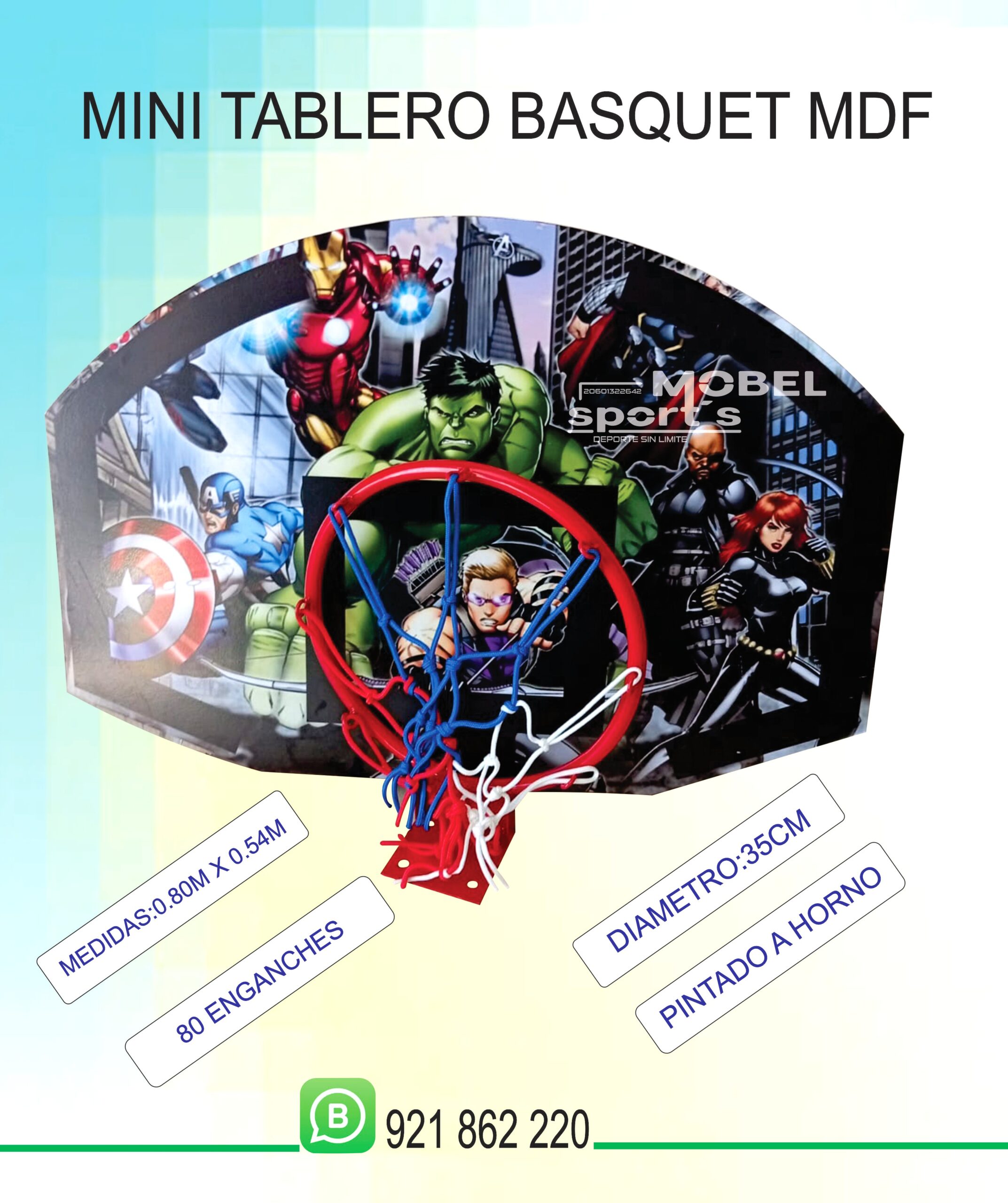Malla para canasta de baloncesto / mobel sports