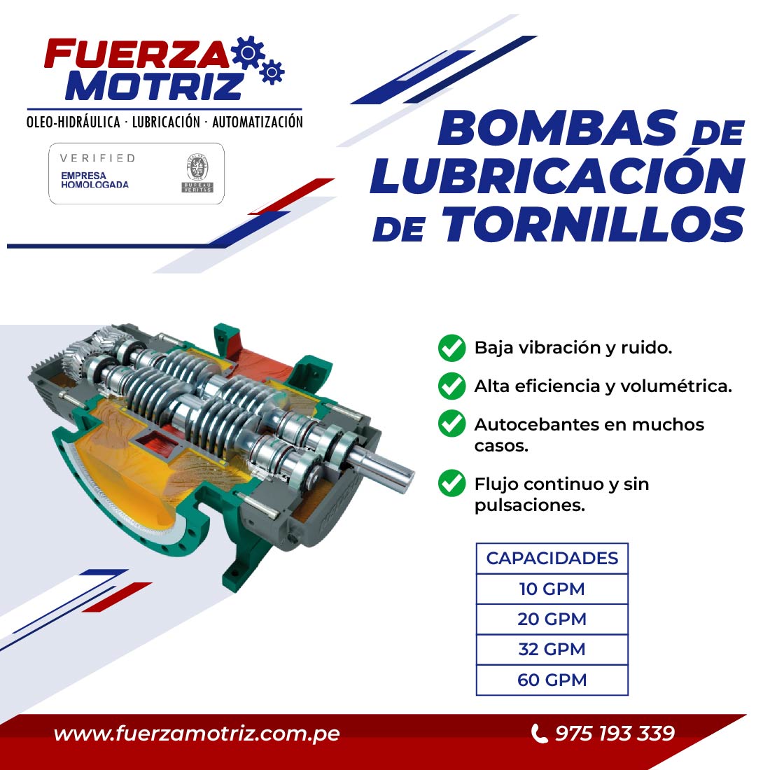 BOMBAS DE LUBRICACIÓN DE TORNILLOS