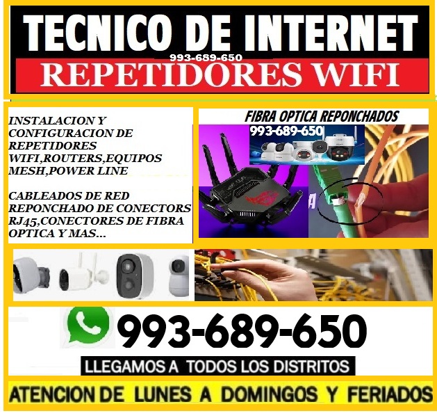 TECNICO CAMARAS SEGURIDAD Y REPARACIONES A INTERNET