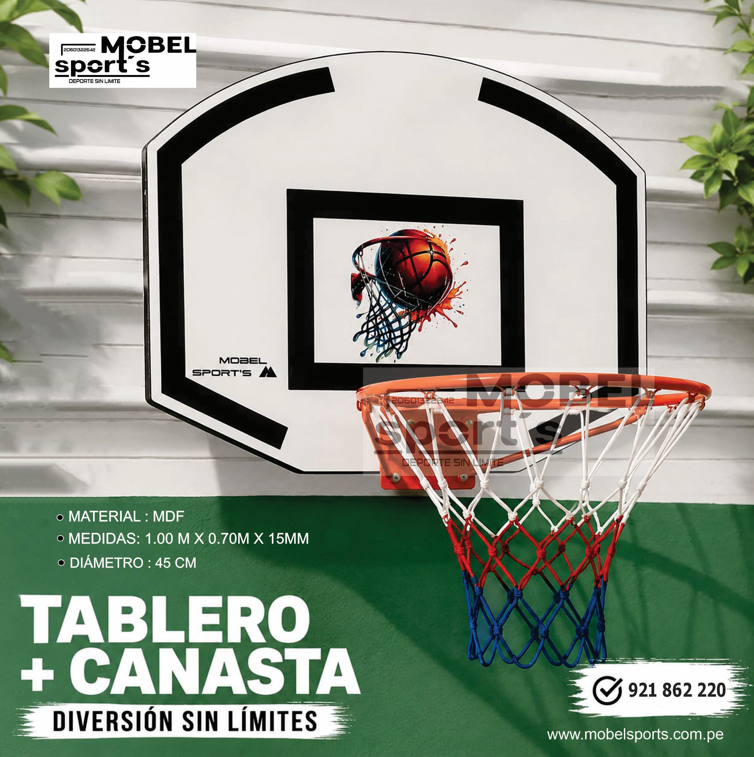 MINI TABLERO DE BASQUET MOVIL