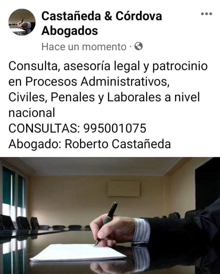 ASESORÍA Y PATROCINIO LEGAL EN PROCESOS JUDICIALES CIVILES, LABORALES Y PENALES A NIVEL NACIONAL