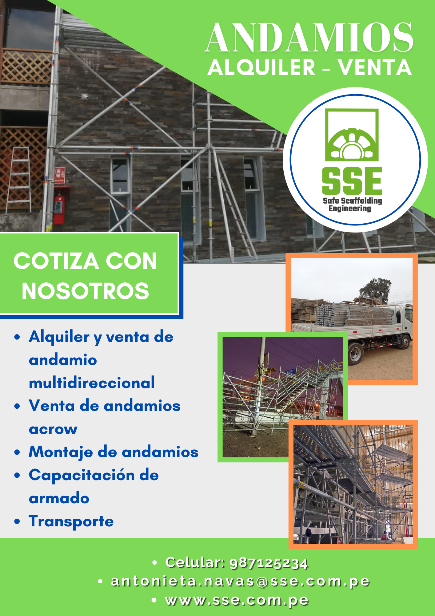 ALQUILER DE ANDAMIO MULTIDIRECCIONAL CERTIFICADO