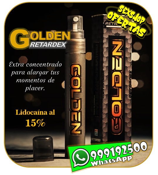 RETARDEX GOLDEN – RETARDANTE MASCULINO EN SPRAY – SEXSHOP OFERTAS MIRAFLORES