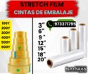 Stretch Film Transparente | Embalaje Resistente, Protección y Fijación Segura