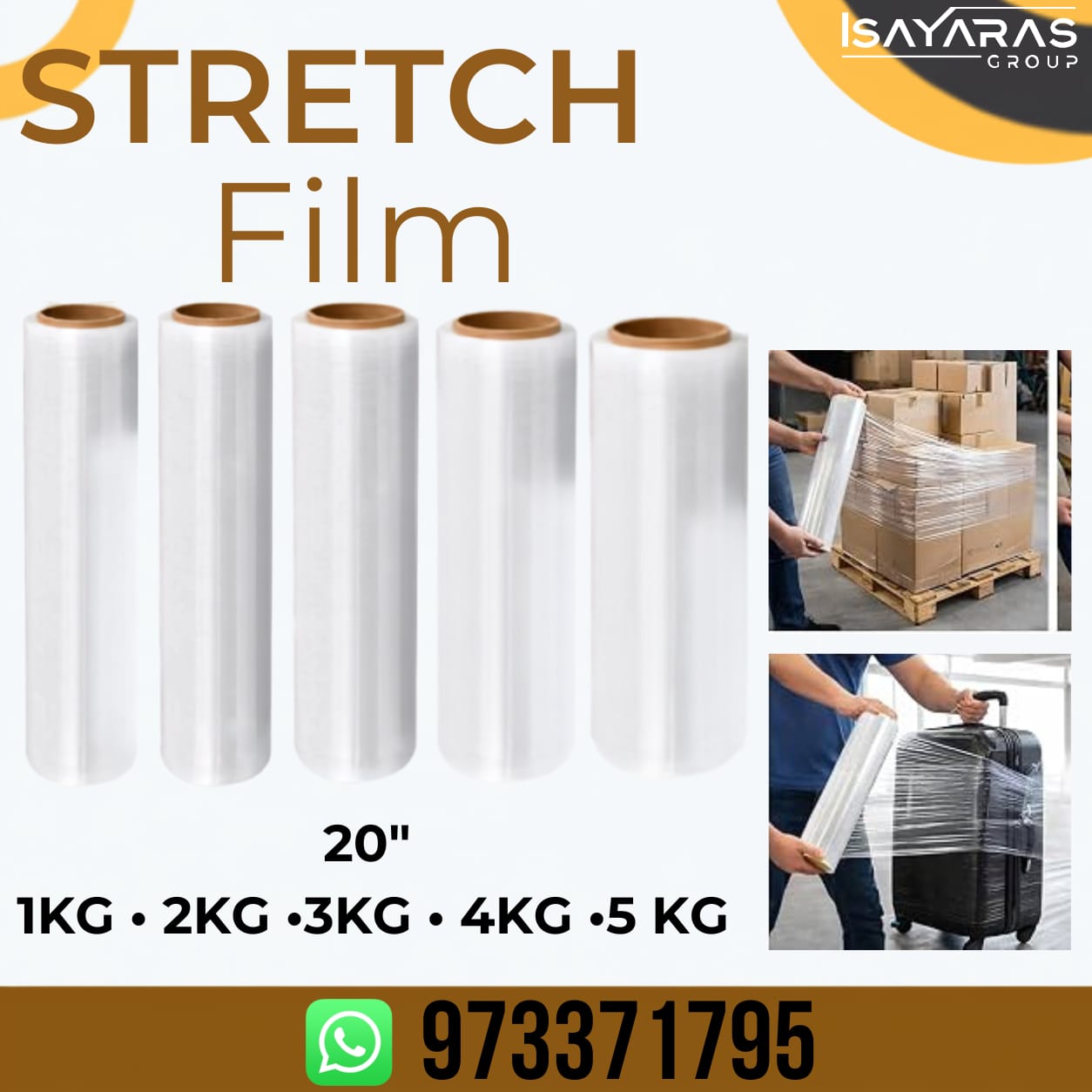Stretch Film Transparente | Embalaje Resistente, Protección y Fijación Segura
