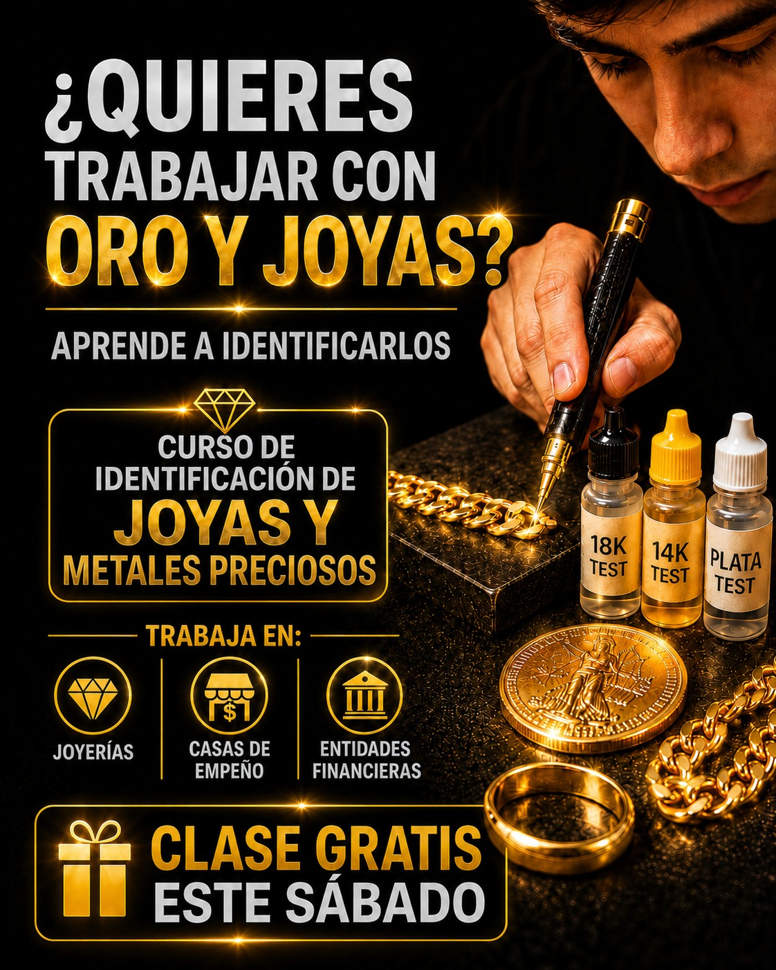 💎 Curso Virtual de Identificación de Oro, Plata y Joyas 💎