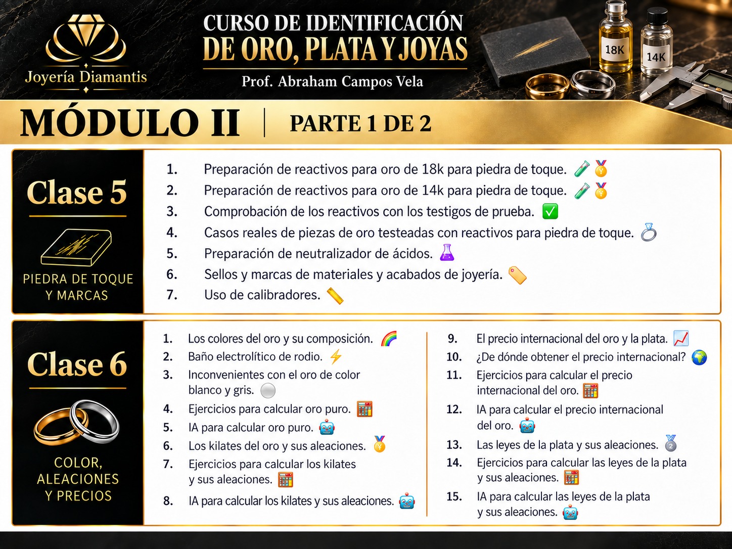 💎 Curso Virtual de Identificación de Oro, Plata y Joyas 💎