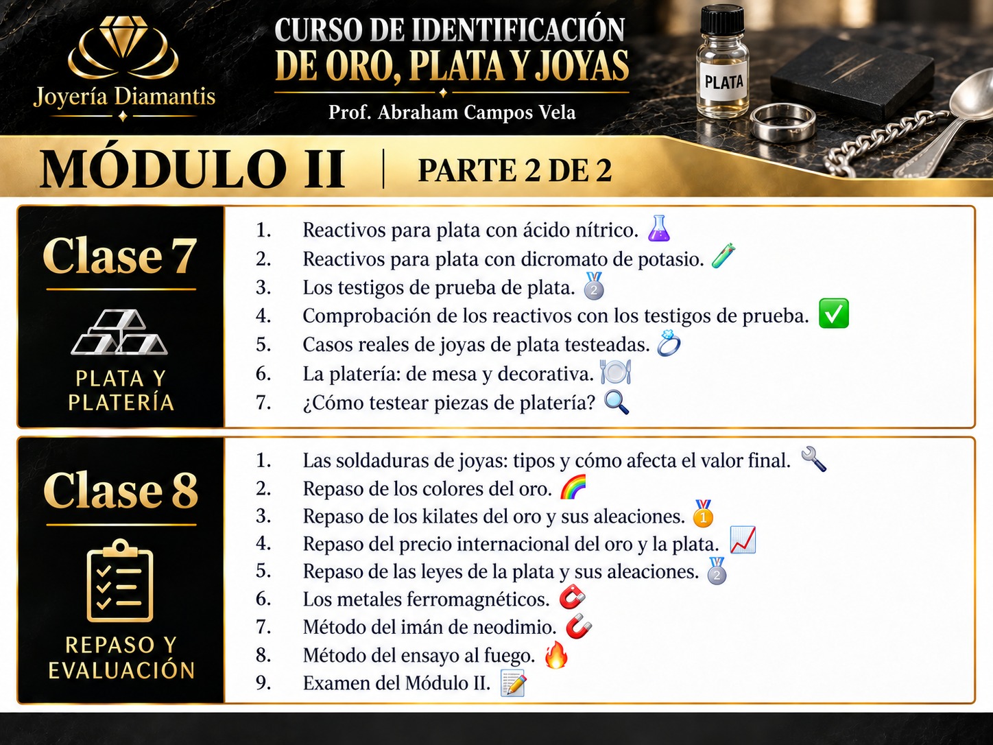 💎 Curso Virtual de Identificación de Oro, Plata y Joyas 💎