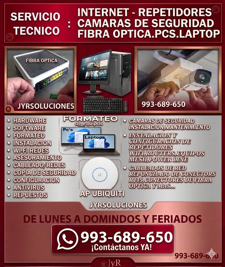 Tecnico de Camaras,instalaciones,Reparaciones,Mantenimiento