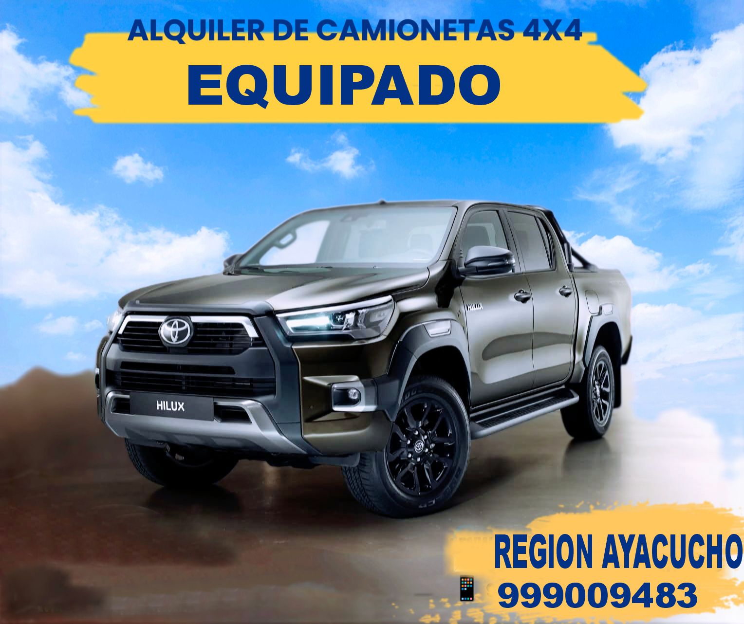 ALQUILER DE CAMIONETAS 4X4 CON CONDUCTOR INCLUIDO