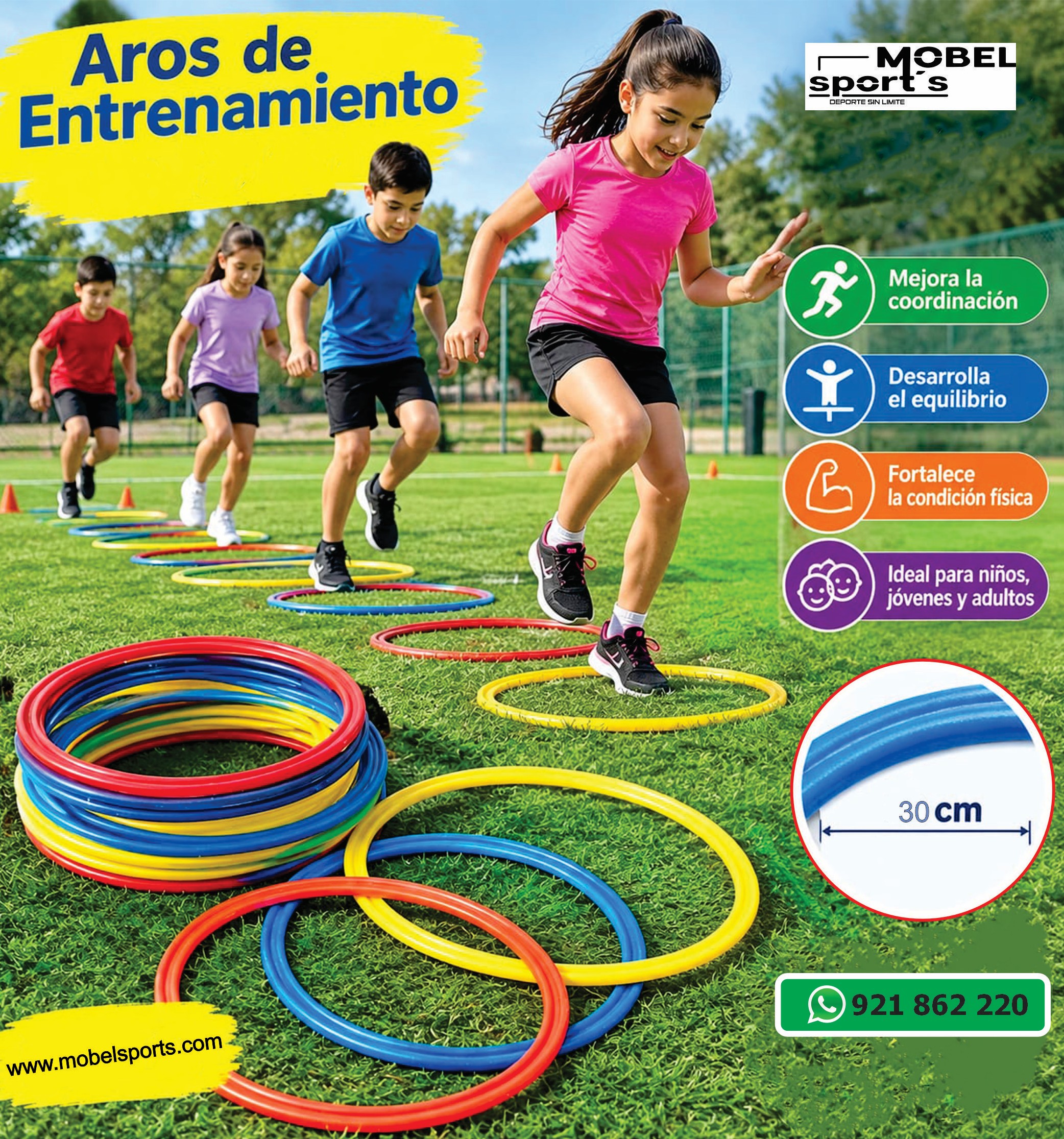 Aros de Ejercicios para Colegios y Academias Deportivas de 40cm