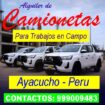 ALQUILER DE CAMIONETAS 4X4 CON CONDUCTOR INCLUIDO