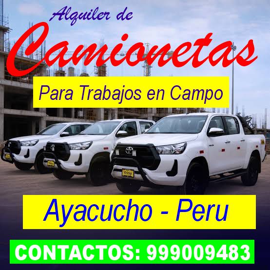 ALQUILER DE CAMIONETAS 4X4 CON CONDUCTOR INCLUIDO
