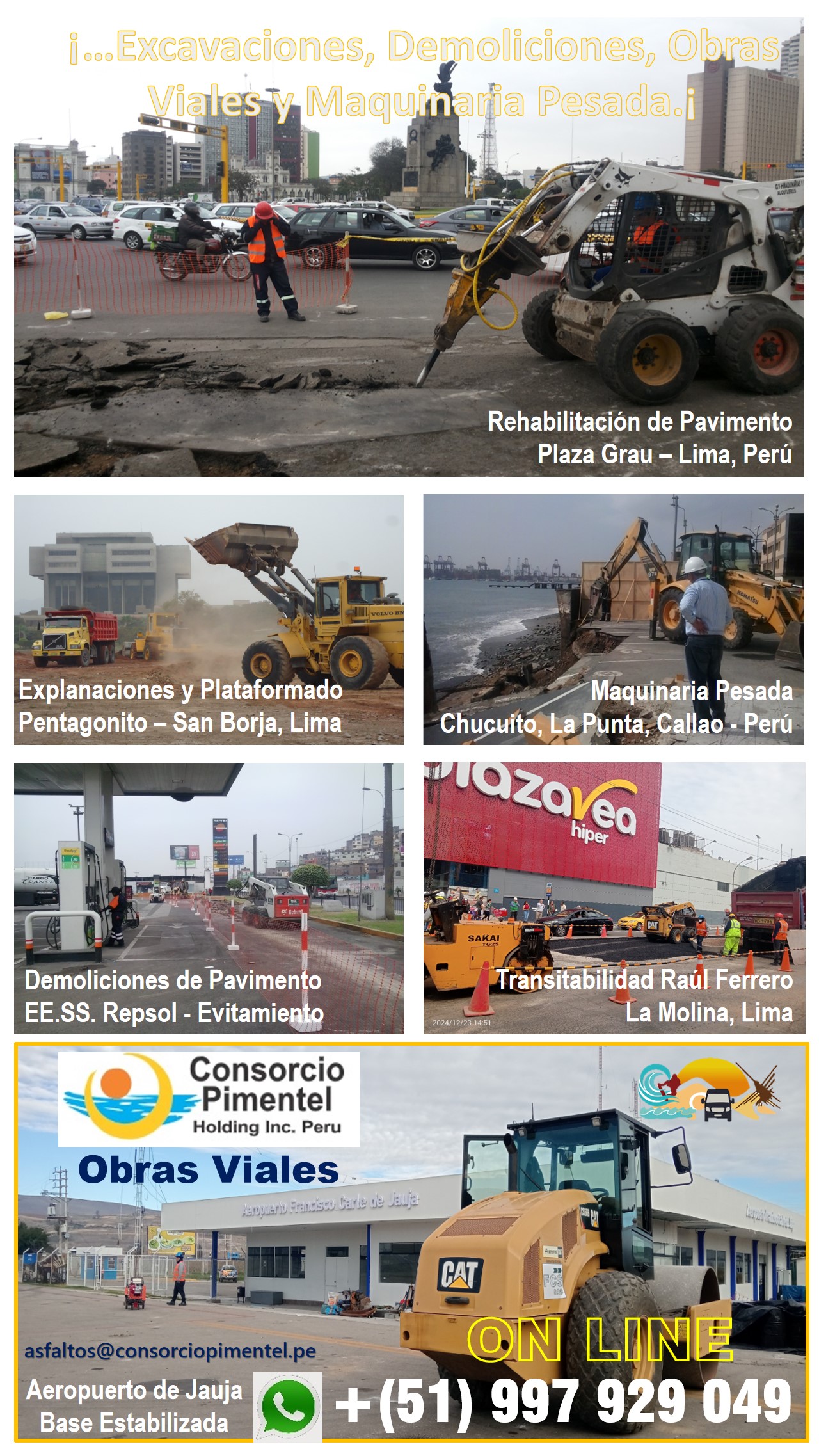 Ruteadora Grietas y Fisuras Remoción de Caucho Asfalto en Caliente Perú 2027