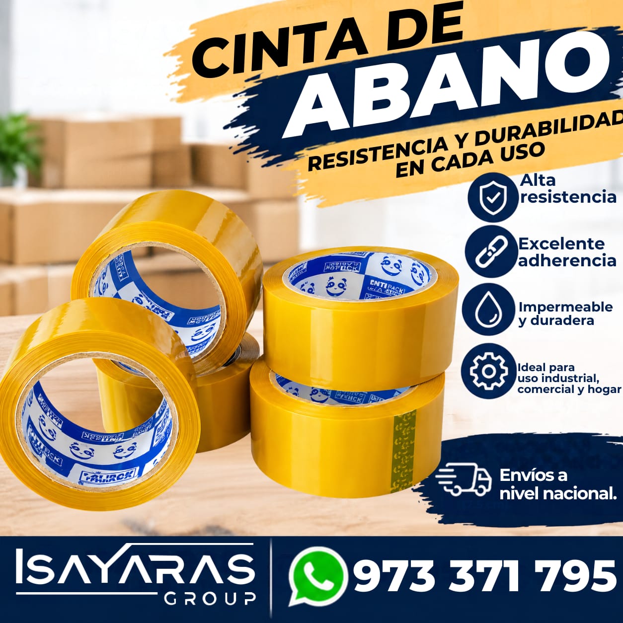 CINTA DE ABANO – RESISTENCIA PARA TUS EMBALAJES