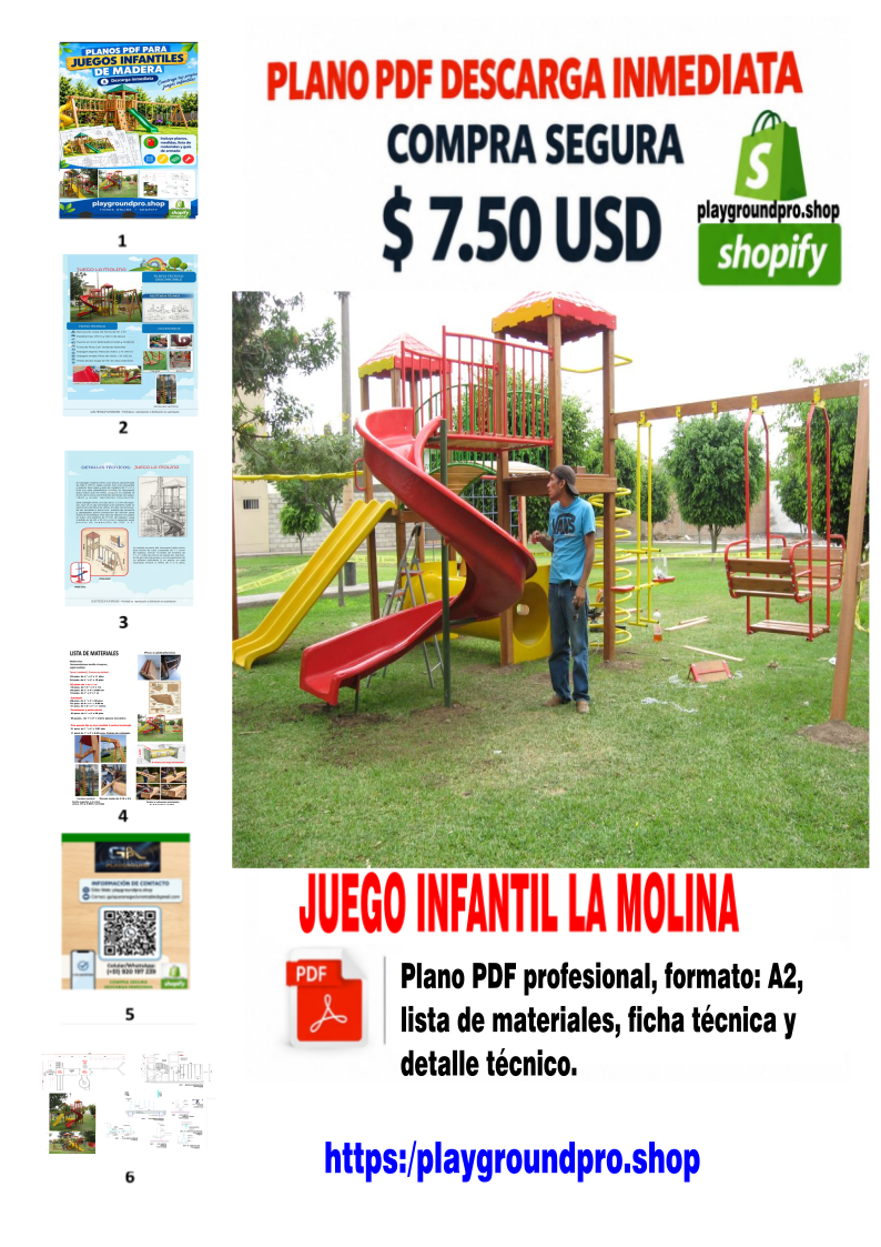 PLANOS DE JUEGOS INFANTILES EN PDF DESCARGABLES
